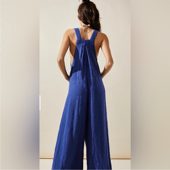Free-est Sun-Drenched Overall in True Blue size small - Picture 2 of 12